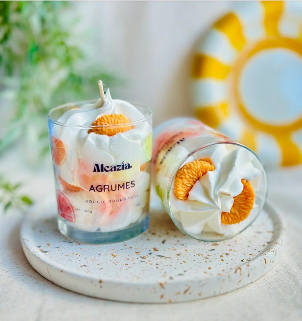 Alcazia Duftkerzen in verschiedenen Frucht und Duftrichtungen